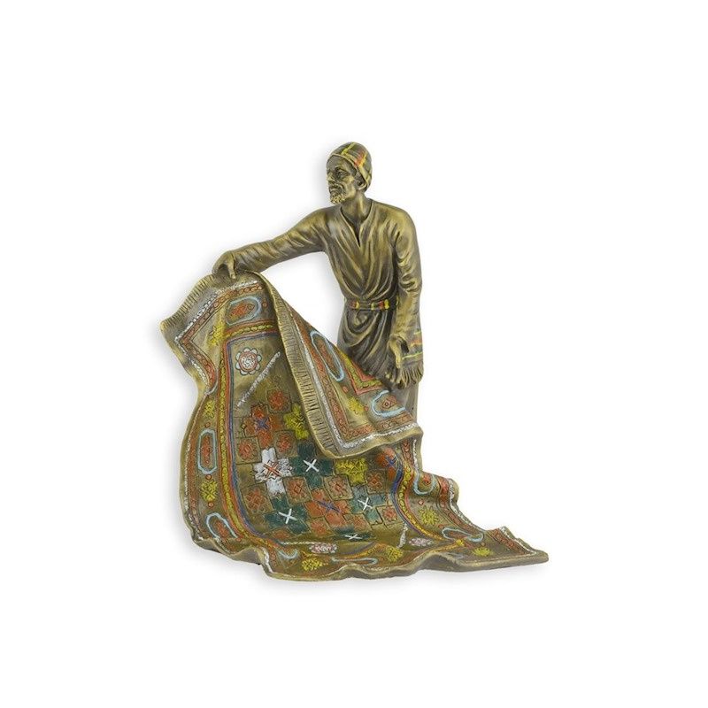 Vanzatorul de covoare- statueta vieneza din bronz