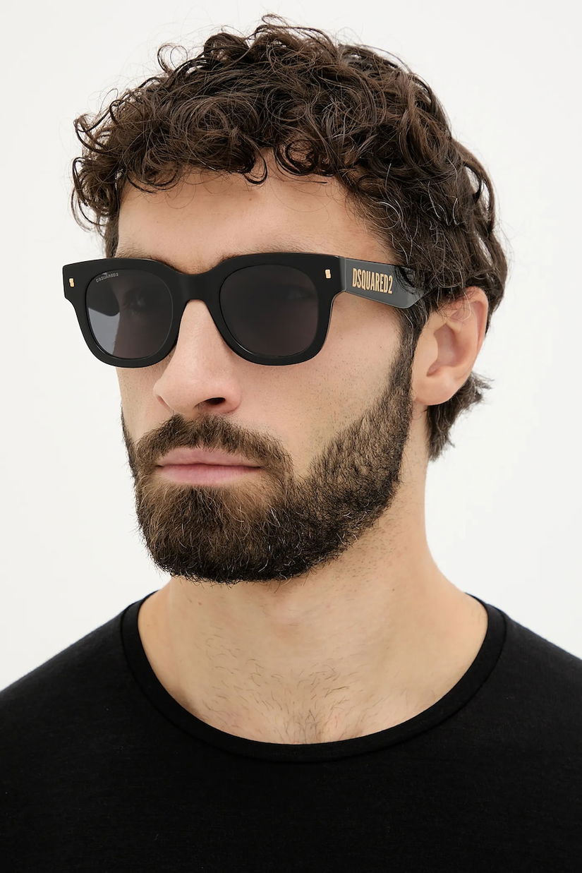 DSQUARED2 ochelari de soare culoarea negru, D2 0180/S