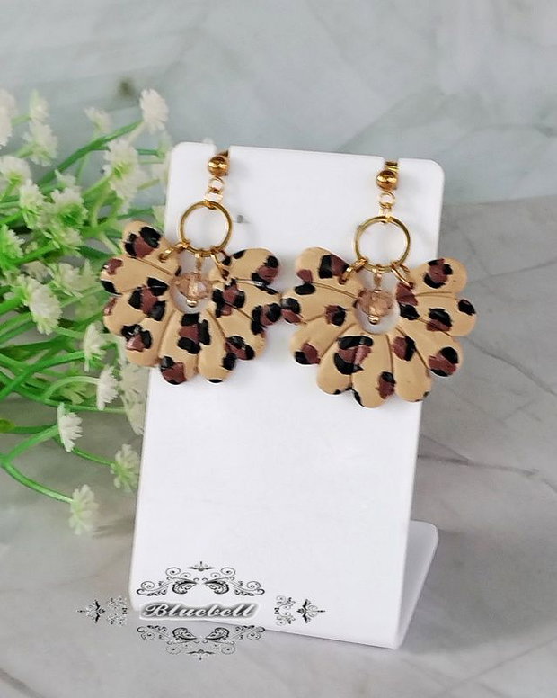 Cercei animal print