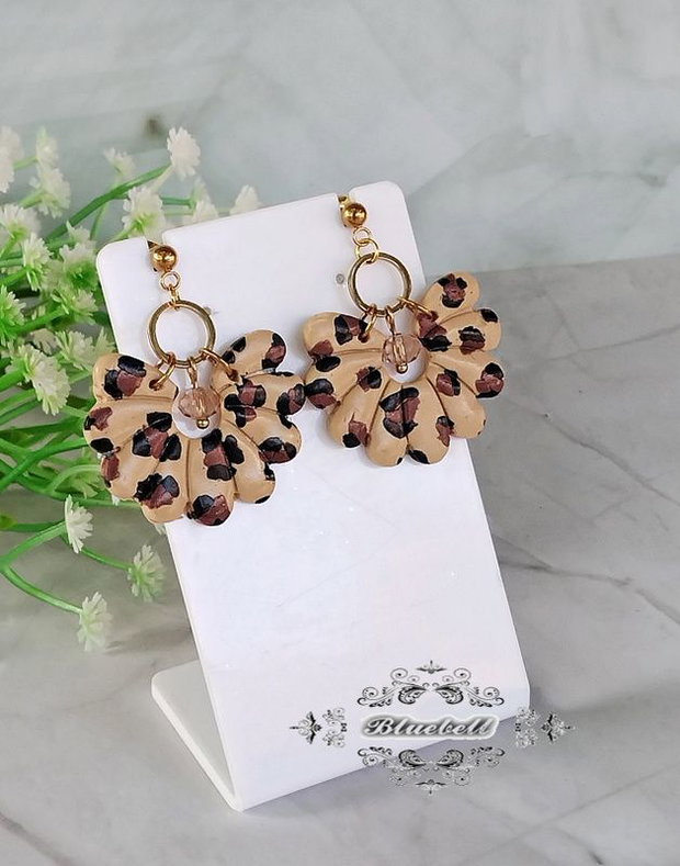Cercei animal print