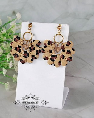 Cercei animal print