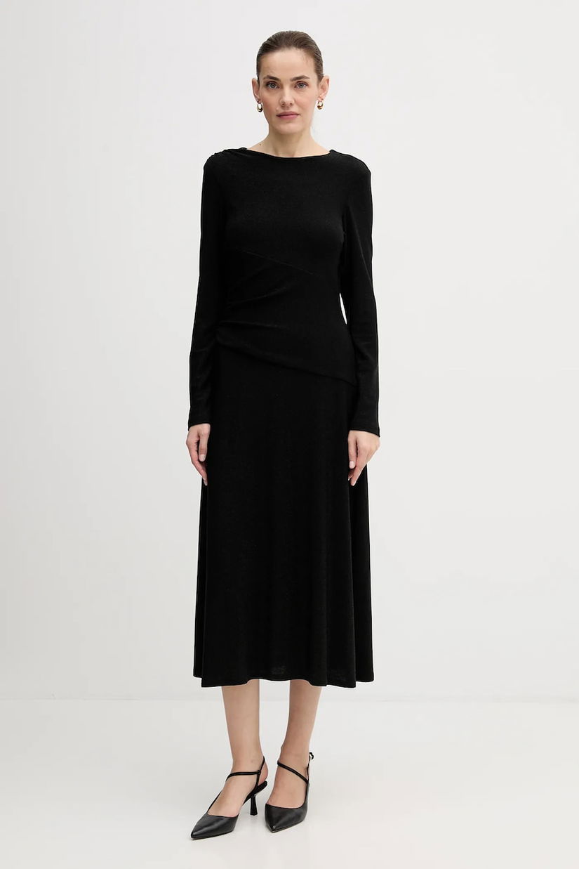 Joseph Ribkoff rochie culoarea negru, midi, evazați, 254082
