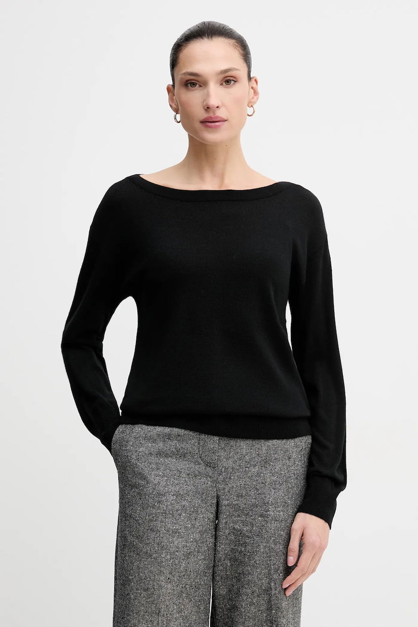 Sisley pulover de lână culoarea rosu, light, 11BAM1A48
