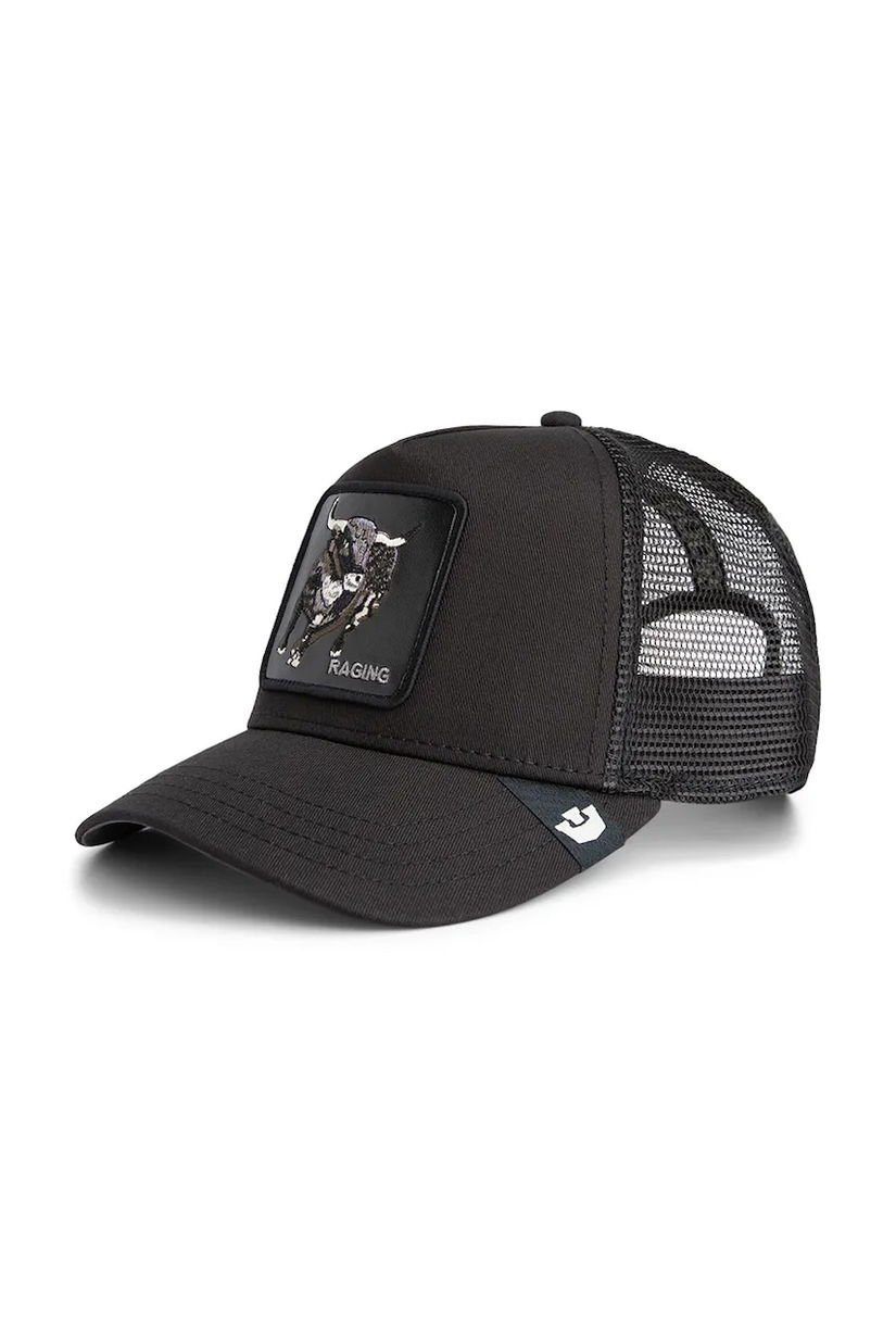 Goorin Bros șapcă de baseball din amestec de bumbac Raging Trucker culoarea negru, 101-2535