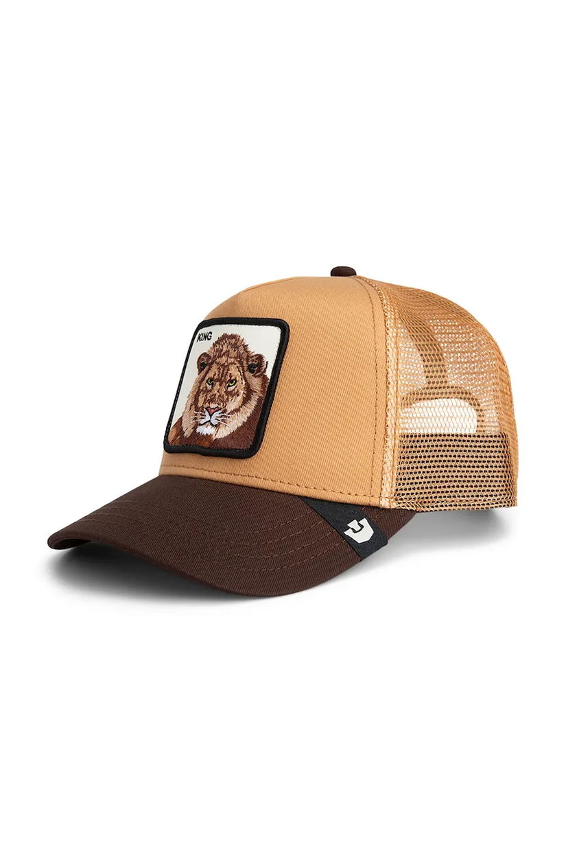 Goorin Bros șapcă de baseball din amestec de bumbac King Trucker culoarea maro, 101-2459