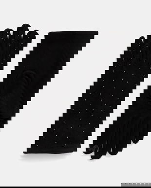 Sisley mănuși culoarea negru, 6G0UWG006