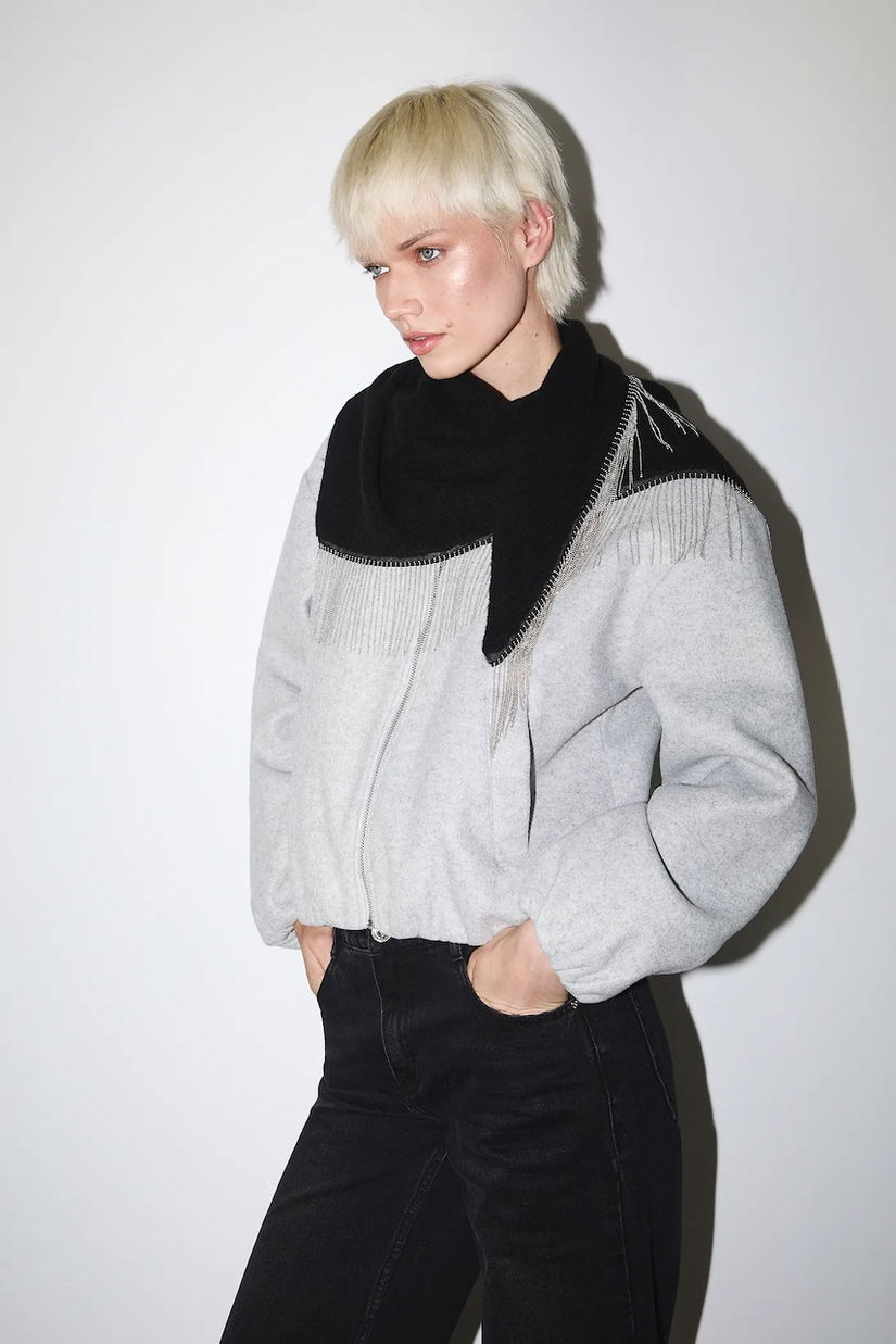 Medicine esarfa din amestec de lana