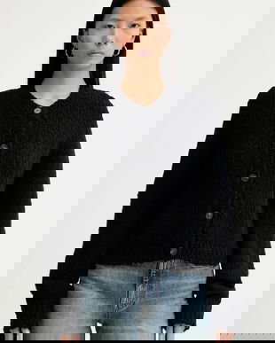 Samsoe Samsoe cardigan din lana Sameryem culoarea negru, F24400084