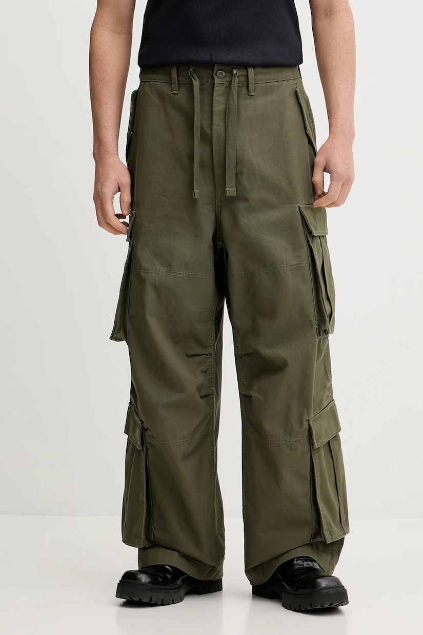 Vans pantaloni de bumbac Premium Classics LX Baggy Cargo Pant
