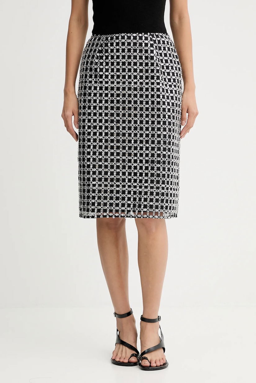 Rotate fustă culoarea negru, 115453100