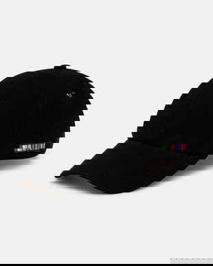 Paul Smith șapcă din piele întoarsă culoarea negru, M1A-987DT-T660