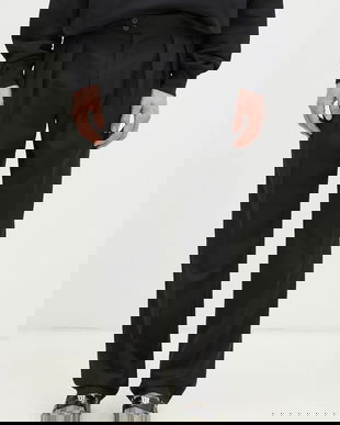 Paul Smith pantaloni de lână culoarea negru, drept, M1R-409Z-P00002