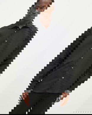 Paul Smith cămașă din bumbac bărbați, culoarea negru, cu guler clasic, slim, M1R-790Y-M00050