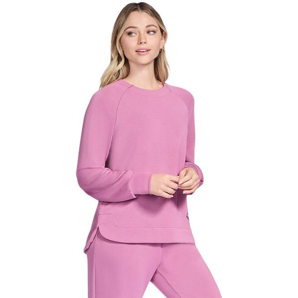 Bluza femei Skechers SKECHLUXE Elevate Crewneck LT152-ROS, XS, Roz