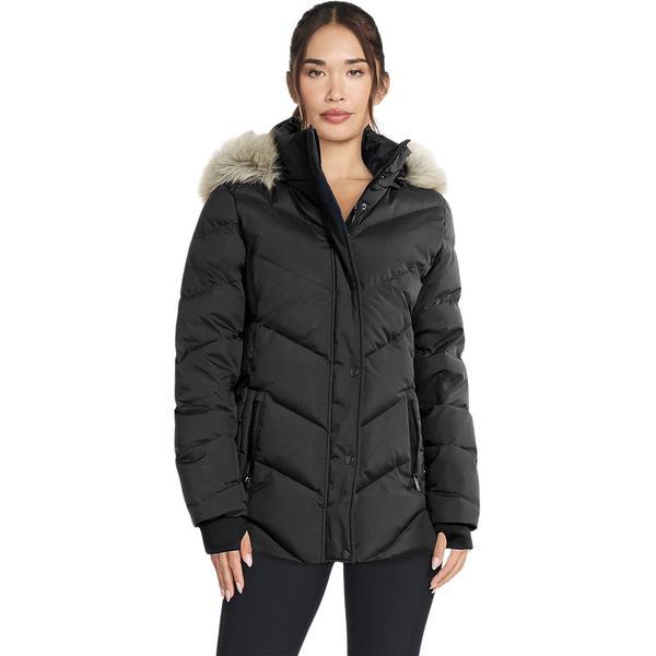 Geaca femei Skechers On-the-GO Cozy Fit Journey Parka JA375-BLK, M, Negru