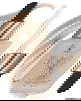 Fond de ten, Global Fashion HD Liquid Coverage Foundation, 30ml, GX01, Warm Beige