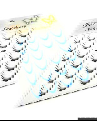 Stiker French interior cu Ombre Nail Stickers 5D, SD-1928