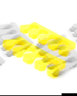 Separatoare pentru degete , spumă, 100 perechi (200 bucăți), culoare galben