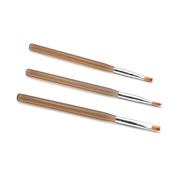 Set de pensule gel Beauty, 3 buc