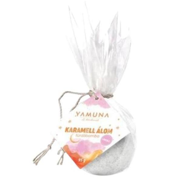 Bomba de baie efervescenta Caramel Dream Yamuna 95 gr