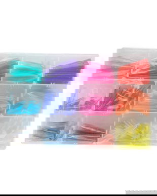 Forme superioare din plastic cu marcaje, 12 tipuri, 288 buc, colorate