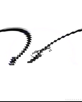 Lampă de masă cu strasuri 750mm, Neagră