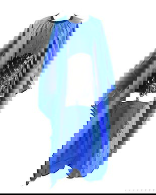 Pelerină de tuns părul cu fereastră pentru telefon, albastru