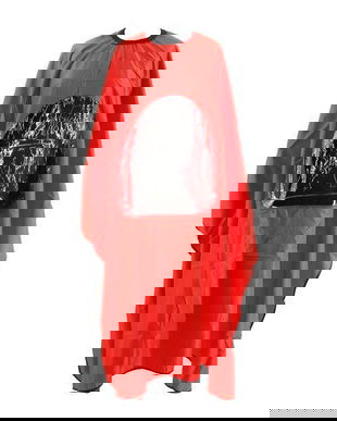 Pelerină de tuns părul cu fereastră pentru telefon, roșu