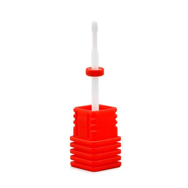 Duză din ceramică pentru cuticulă,  br&acirc;u roșu, F Small Round V L (C)