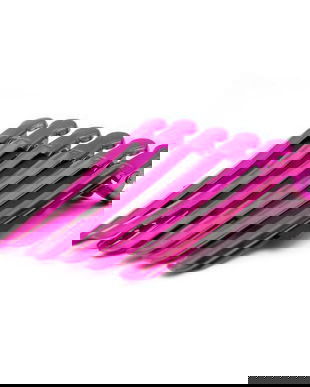 Cleme pentru par, Metal, Roz - 12 buc