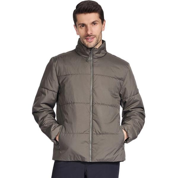 Geaca barbati Skechers GO SHIELD Cozy Fit Traverse Down Jacket JA389-BROL, XL, Gri