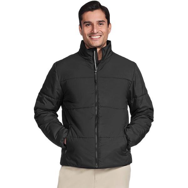 Geaca barbati Skechers GO SHIELD Cozy Fit Traverse Down Jacket JA389-BLK, M, Negru