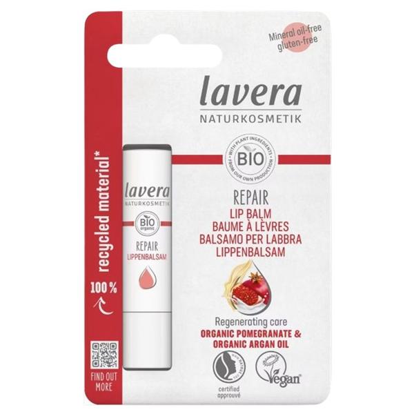 Balsam de Buze Bio cu Rodie si Argan - Lavera Bio Repair Organic Pomegranate & Organic Argan Oil, 4.5 g