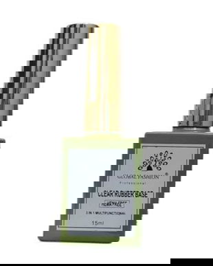 Bază cauciucată transparentă 3în1, fără hema, 15 ml