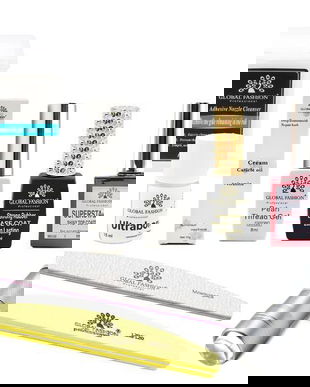 Set Manichiura varianta 2 (Servetele, Cleaner, Ultrabond, Base12 ml, Oja 8 ml, Lanterna, Ulei, Pila )