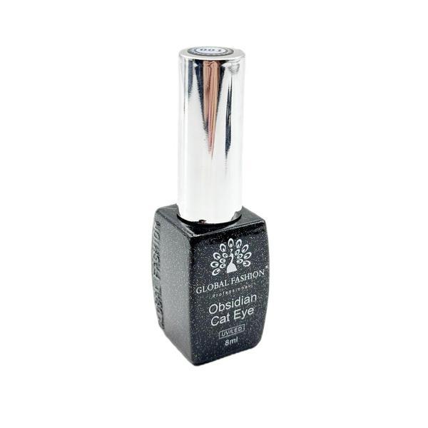 Ojă semipermanentă Obsidian Cat Eye Gel Global Fashion, 002, 8 ml