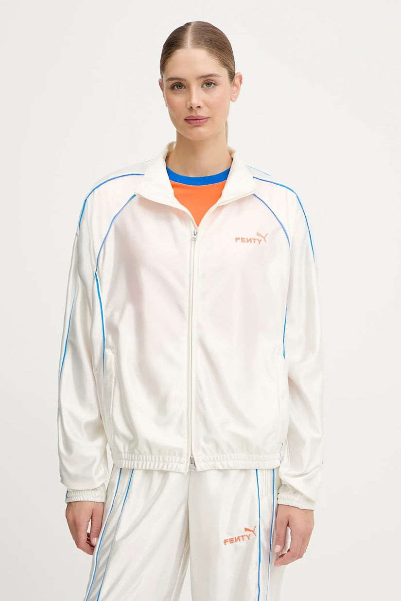 Puma bluză PUMA x FENTY culoarea bej, cu imprimeu, 633626