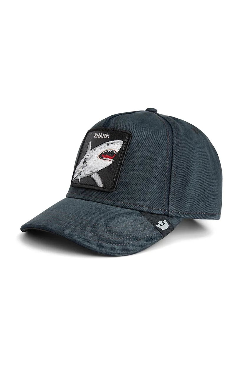 Goorin Bros șapcă de baseball din denim Smurf culoarea verde, 101-2269
