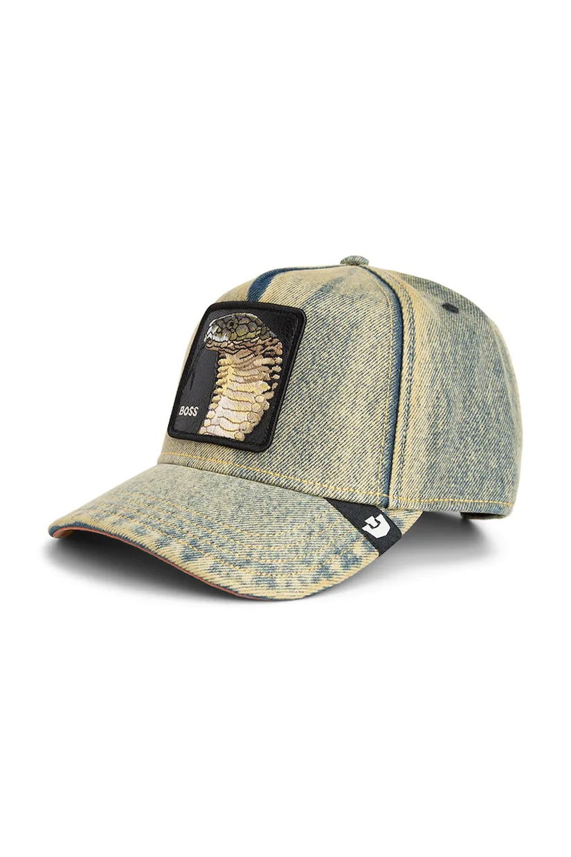 Goorin Bros șapcă de baseball din denim Pit Boss culoarea bej, 101-2270
