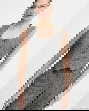 Pedro del Hierro vestă culoarea gri, un singur rand de nasturi, 7312264