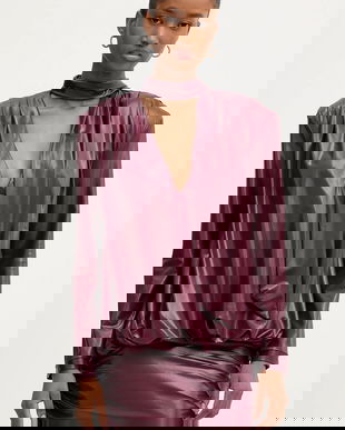 Haveone rochie culoarea bordo, mini, drept, MFS-P097