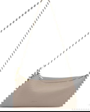 Tous geantă de piele FOLD culoarea gri, 2002306744