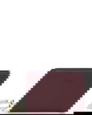 Tous portofel de piele FOLD culoarea bordo, 2002306021