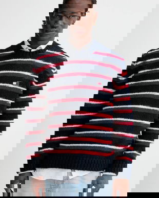 Tommy Jeans pulover din amestec de alpaca culoarea bleumarin, călduros, DM0DM22109