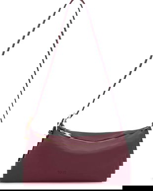 Tous geantă de piele FOLD culoarea bordo, 2002306721