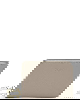 Tous portofel de piele FOLD culoarea gri, 2002306044