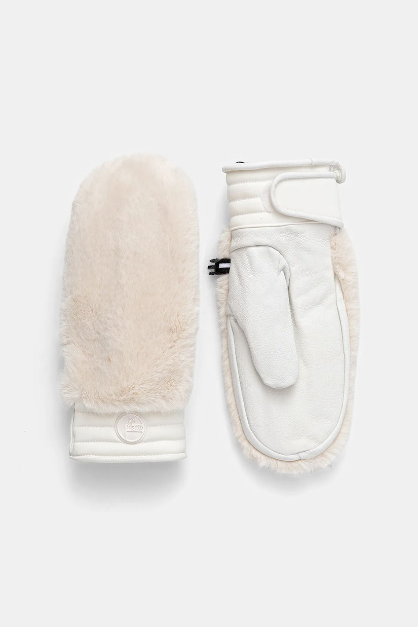 Fusalp mănuși de schi Fake Fur culoarea bej, I3703