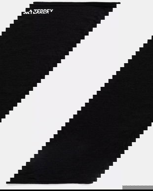 adidas TERREX fular de lână culoarea negru, cu imprimeu, IX1653