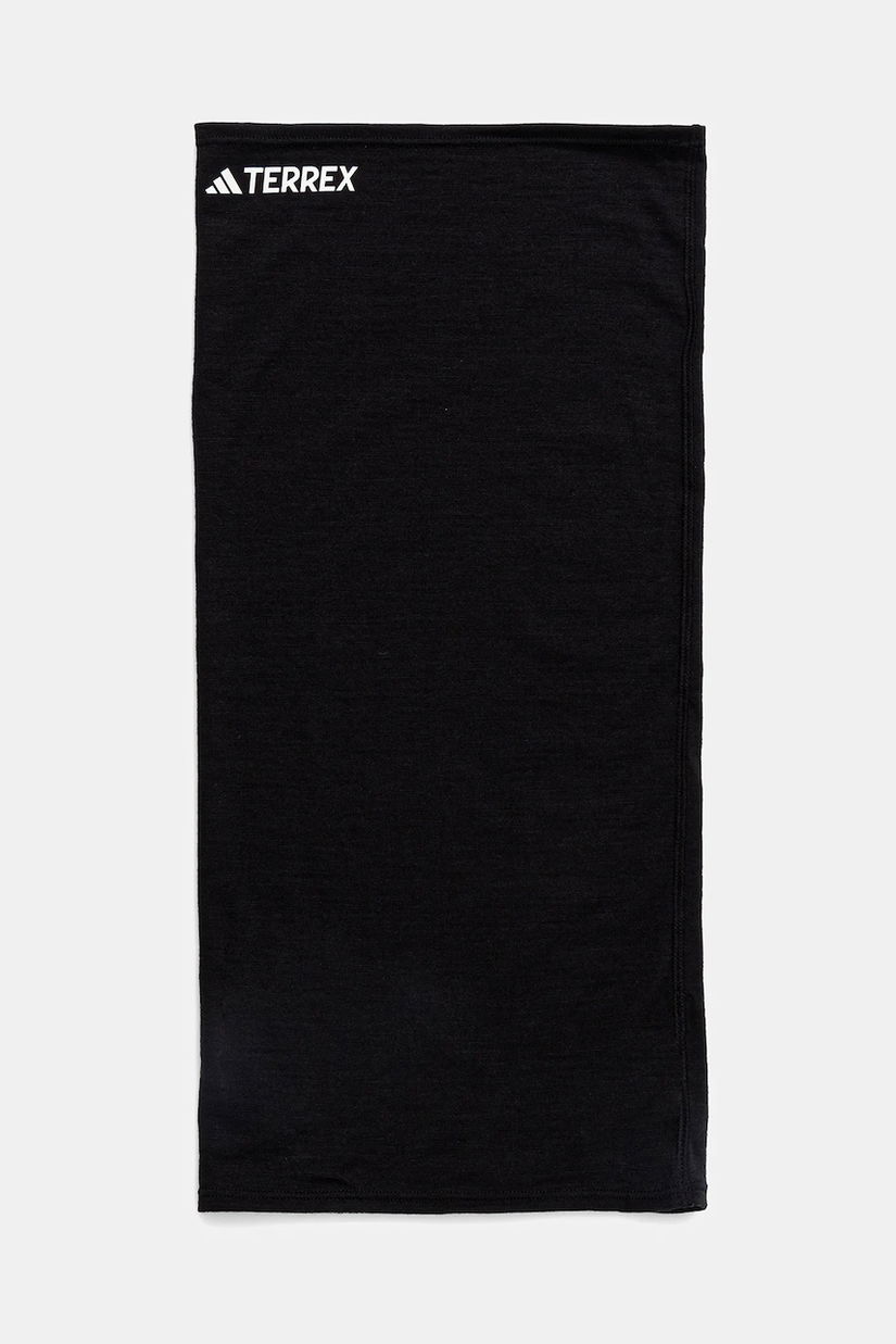 adidas TERREX fular de lână culoarea negru, cu imprimeu, IX1653