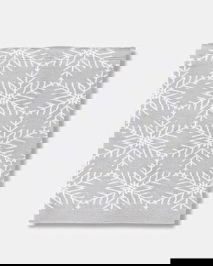 Newland fular impletit NECKWARMER culoarea gri, cu model, N54648.143